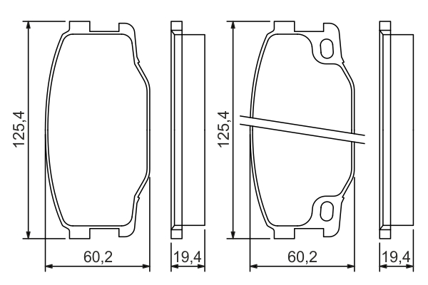 BOSCH 0 986 494 442 Kit pastiglie freno, Freno a disco-Kit pastiglie freno, Freno a disco-Ricambi Euro