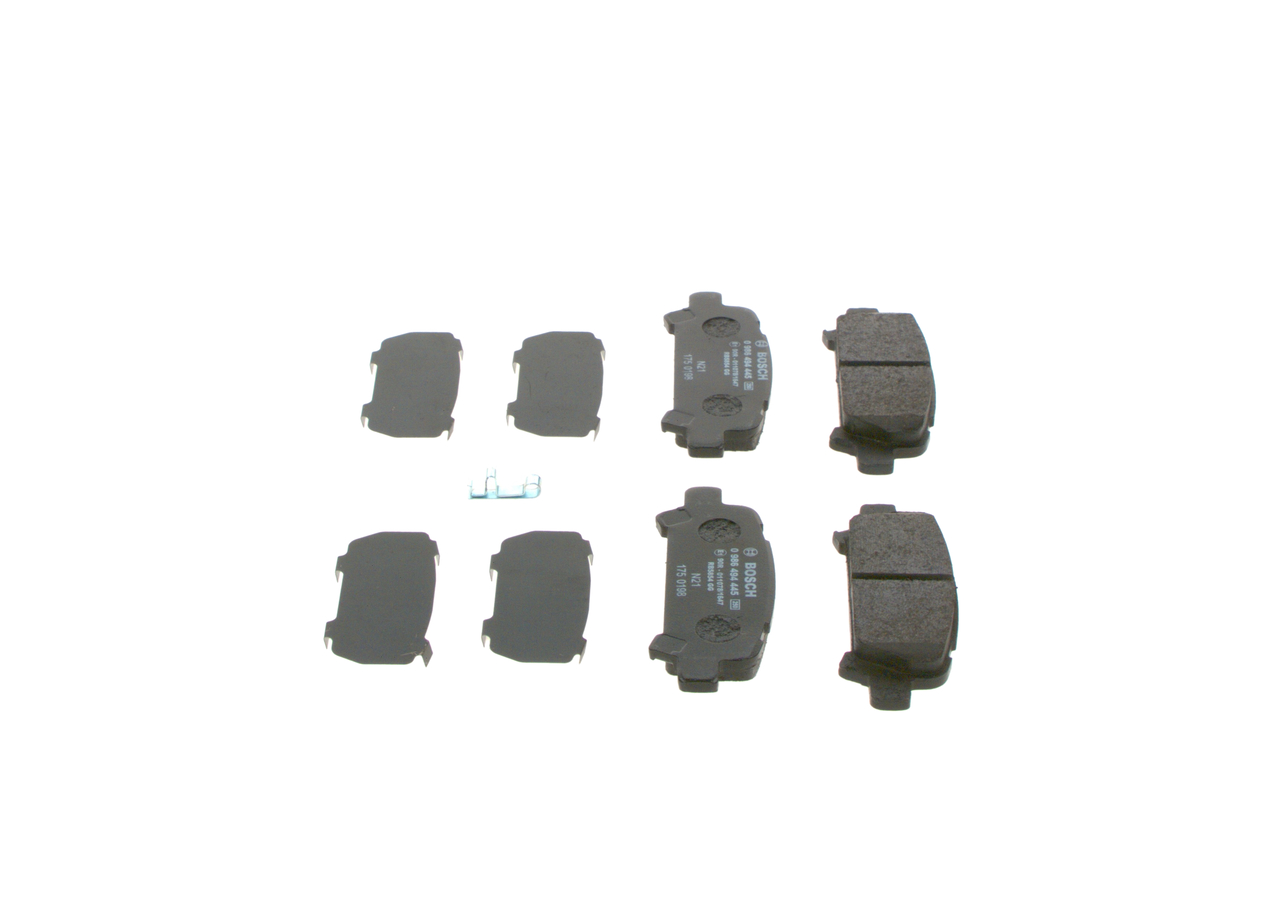 BOSCH 0 986 494 445 Bremsbelagsatz, Scheibenbremse