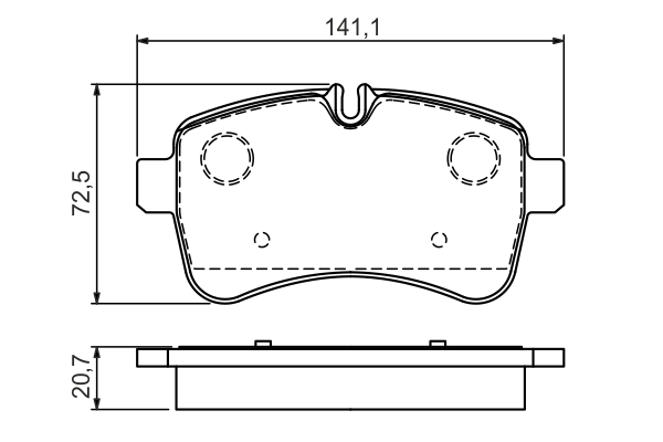 BOSCH 0 986 494 460 Kit pastiglie freno, Freno a disco