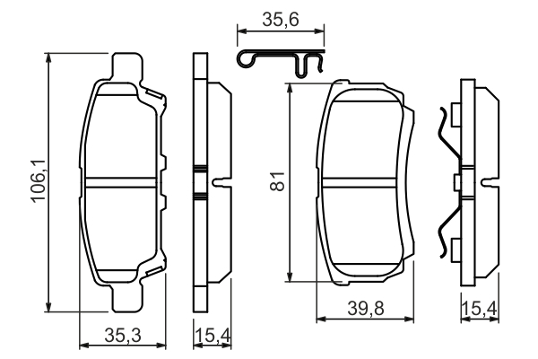 BOSCH 0 986 494 502 Kit pastiglie freno, Freno a disco-Kit pastiglie freno, Freno a disco-Ricambi Euro