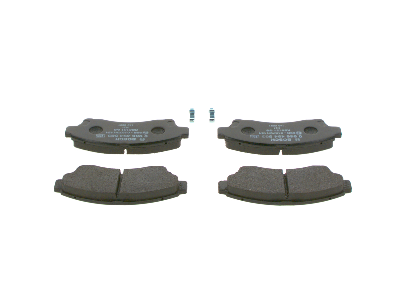 BOSCH 0 986 494 503 Bremsbelagsatz, Scheibenbremse