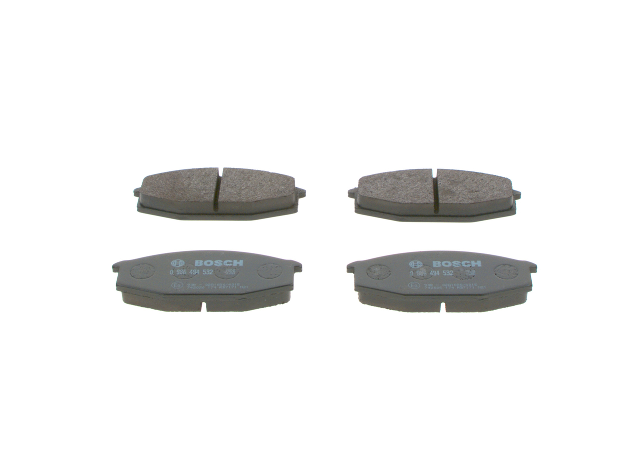 BOSCH 0 986 494 532 Bremsbelagsatz, Scheibenbremse