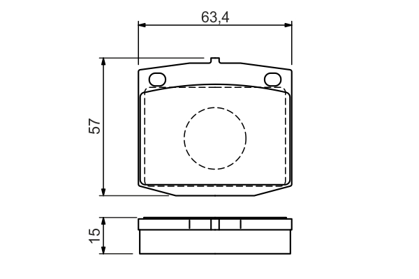 BOSCH 0 986 494 542 Kit pastiglie freno, Freno a disco