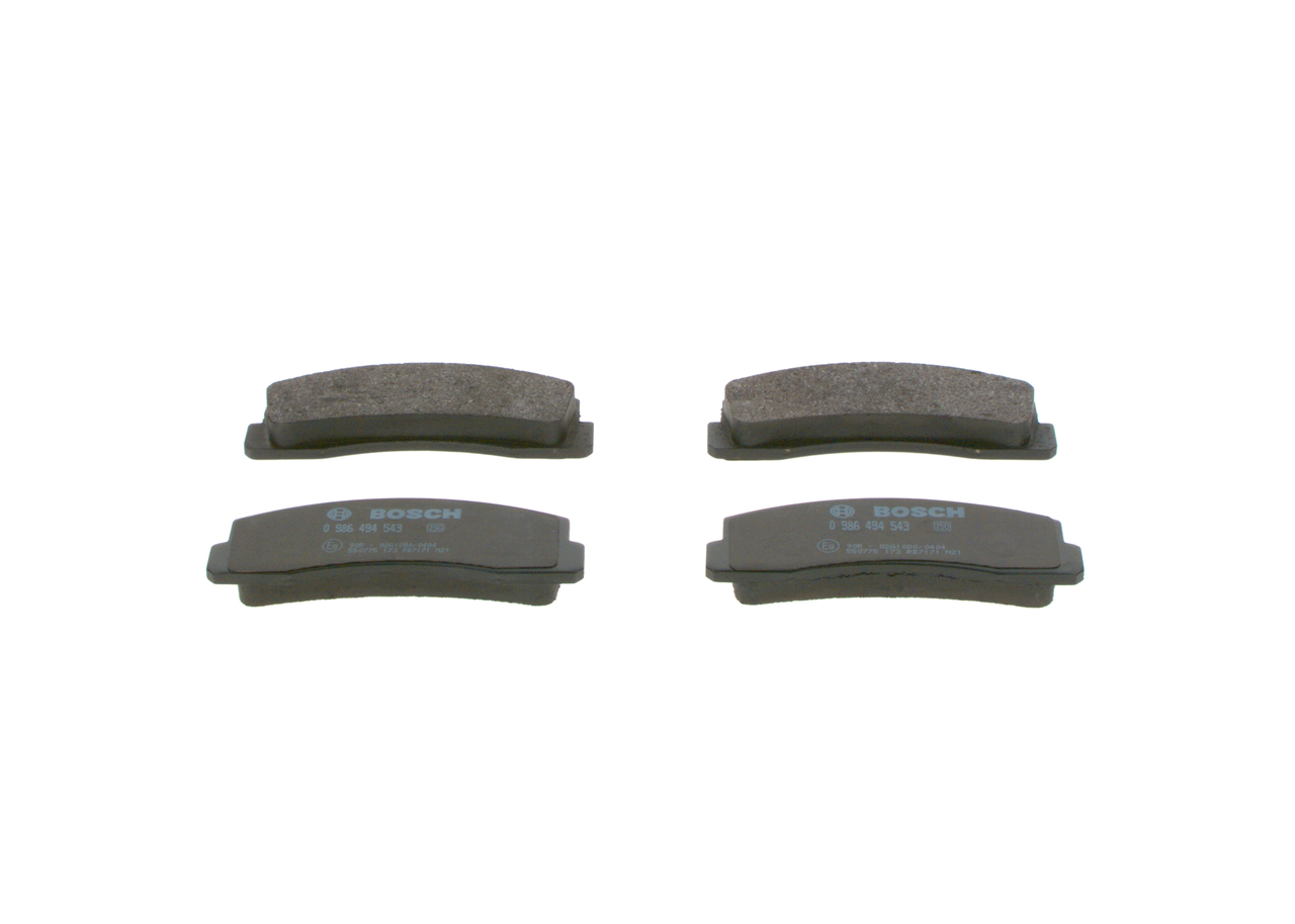 BOSCH 0 986 494 543 Bremsbelagsatz, Scheibenbremse