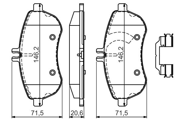 BOSCH 0 986 494 593 Kit pastiglie freno, Freno a disco