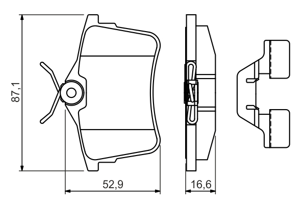 BOSCH 0 986 494 646 Kit pastiglie freno, Freno a disco-Kit pastiglie freno, Freno a disco-Ricambi Euro