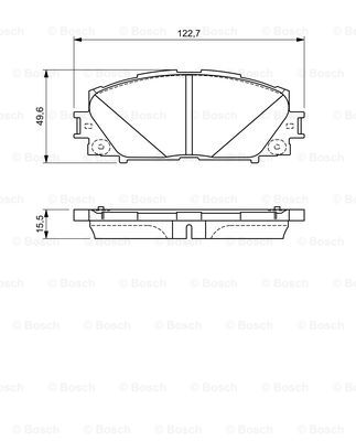 BOSCH 0 986 494 670 Kit pastiglie freno, Freno a disco-Kit pastiglie freno, Freno a disco-Ricambi Euro