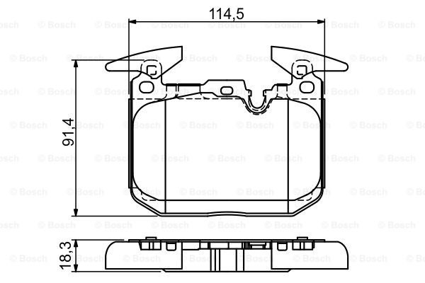 BOSCH 0 986 494 674 Kit pastiglie freno, Freno a disco