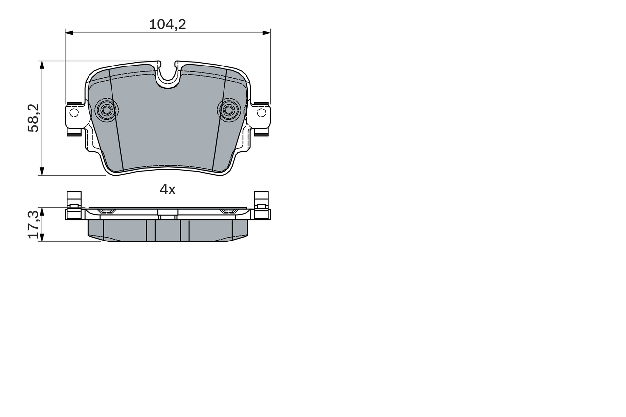 BOSCH 0 986 494 753 Kit pastiglie freno, Freno a disco-Kit pastiglie freno, Freno a disco-Ricambi Euro