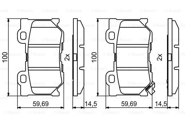 BOSCH 0 986 494 863 Kit pastiglie freno, Freno a disco-Kit pastiglie freno, Freno a disco-Ricambi Euro