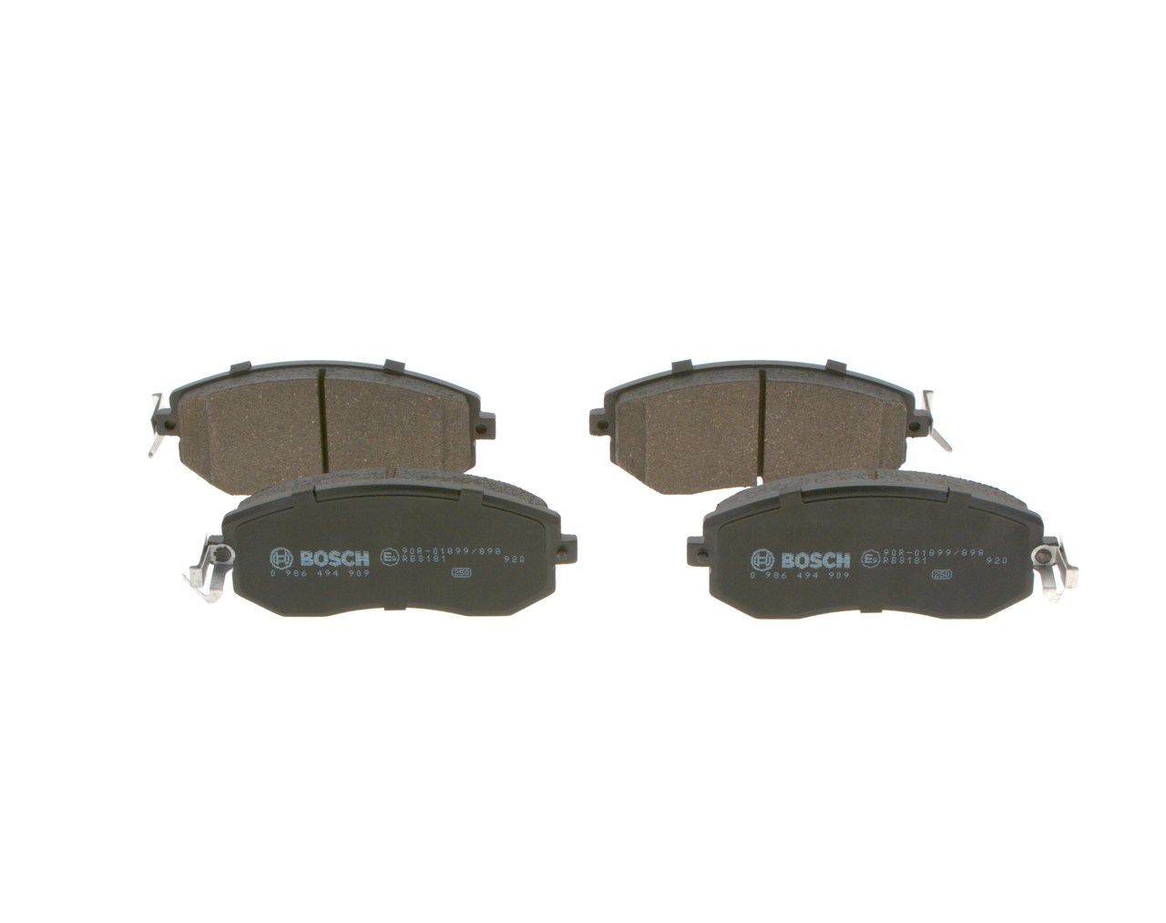 BOSCH 0 986 494 909 Bremsbelagsatz, Scheibenbremse