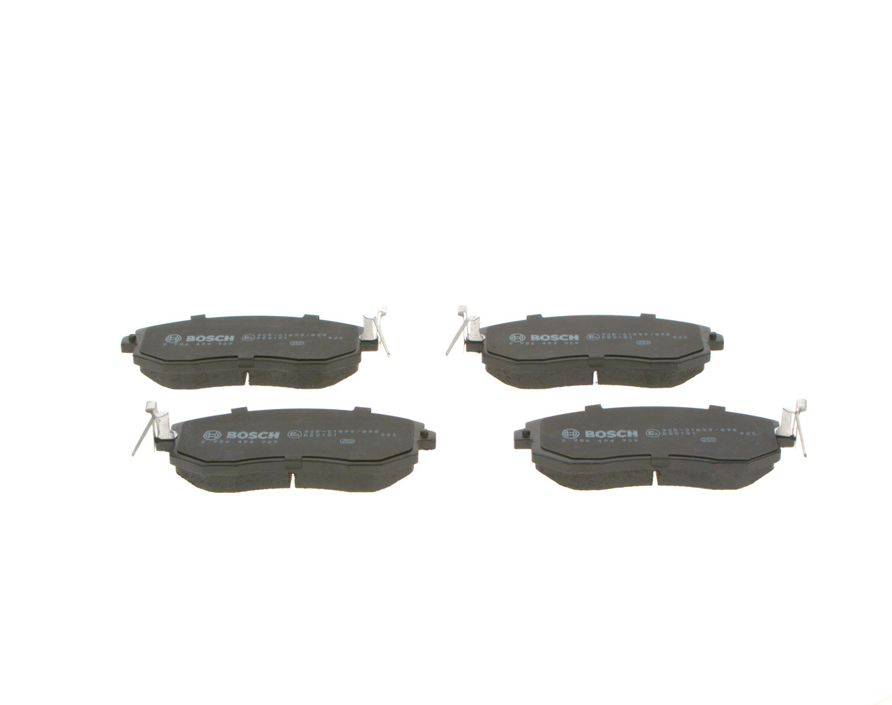 BOSCH 0 986 494 909 Bremsbelagsatz, Scheibenbremse
