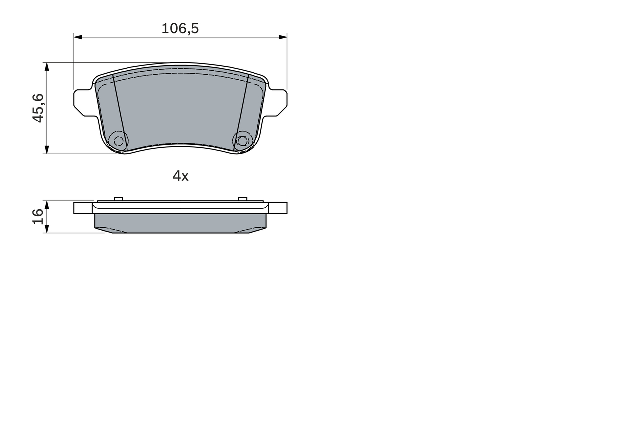 BOSCH 0 986 494 978 Kit pastiglie freno, Freno a disco-Kit pastiglie freno, Freno a disco-Ricambi Euro