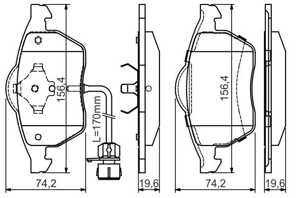 BOSCH 0 986 495 024 Brake...