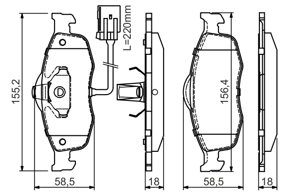 BOSCH 0 986 495 028 Brake...