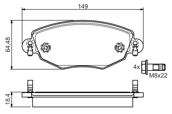 BOSCH 0 986 495 050 Brake...