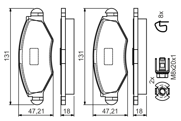 BOSCH 0 986 495 052 Brake...