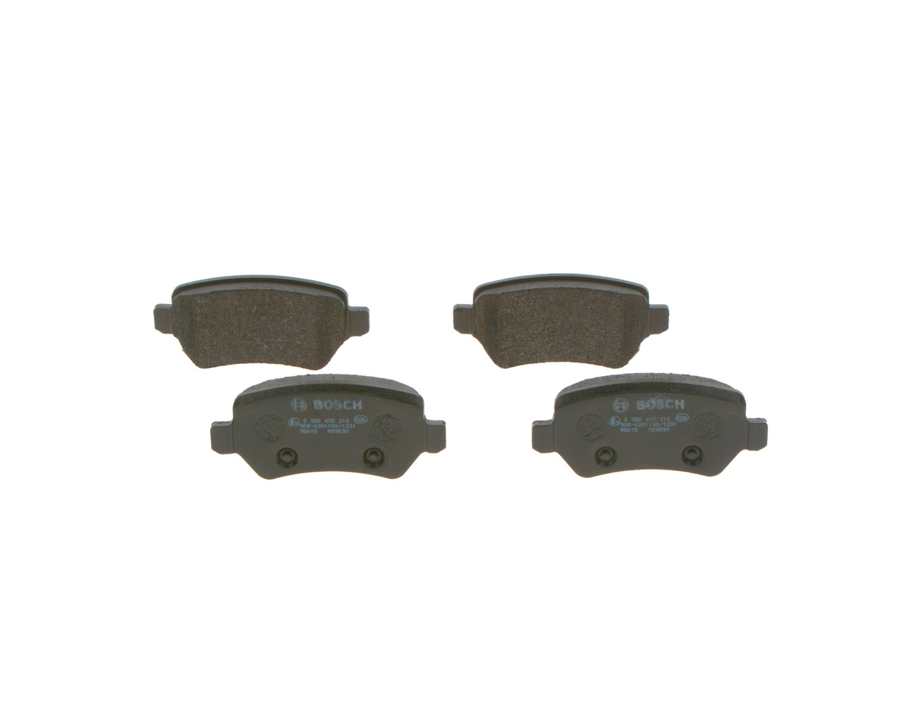 BOSCH 0 986 495 218 Bremsbelagsatz, Scheibenbremse