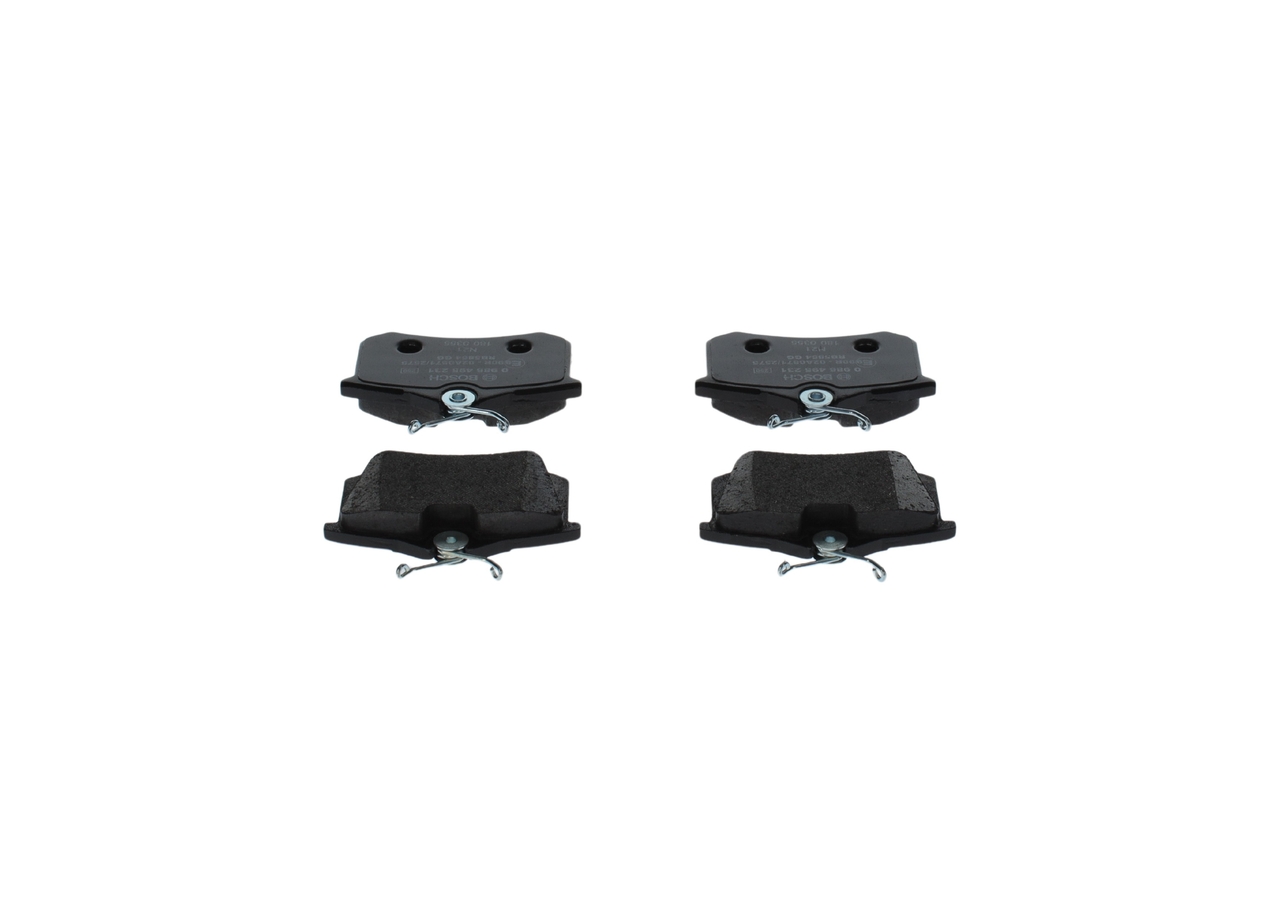 BOSCH 0 986 495 231 Bremsbelagsatz, Scheibenbremse