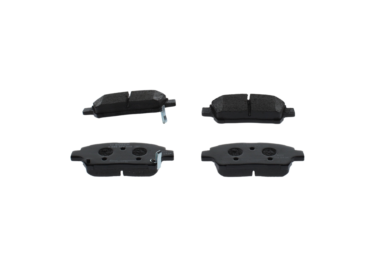 BOSCH 0 986 495 242 Bremsbelagsatz, Scheibenbremse
