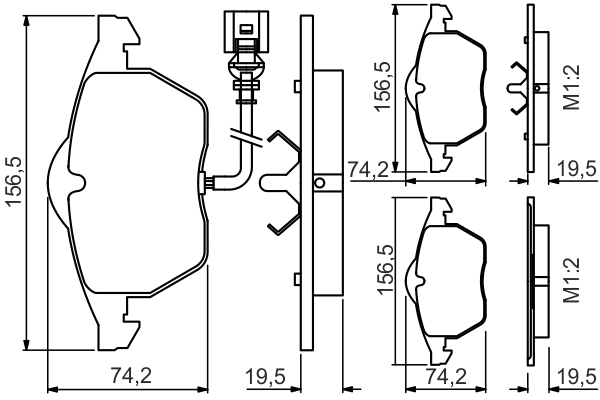 BOSCH 0 986 495 249 Brake...