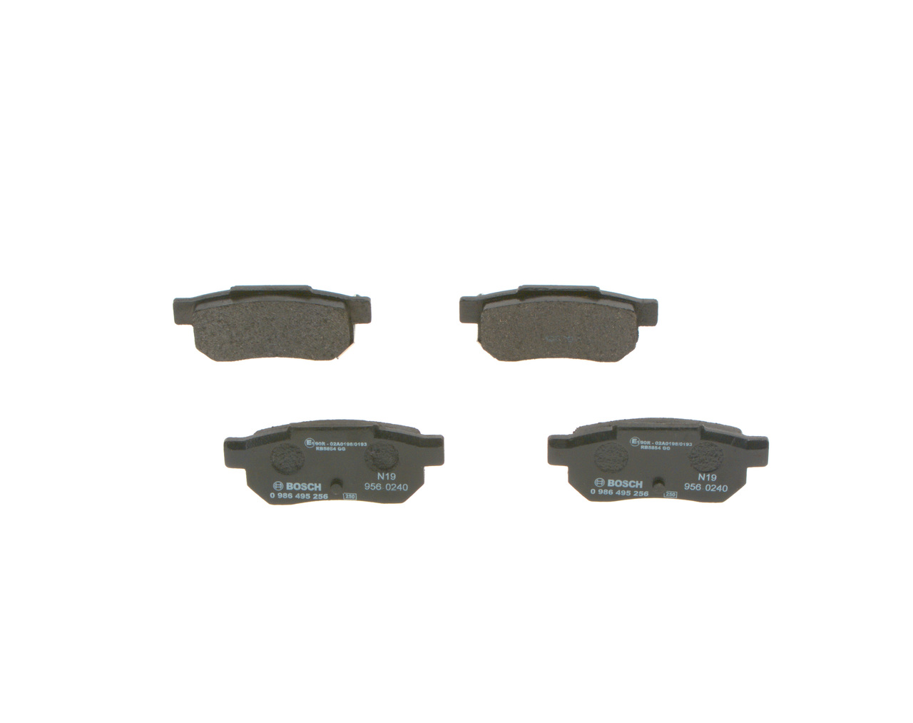 BOSCH 0 986 495 256 Bremsbelagsatz, Scheibenbremse