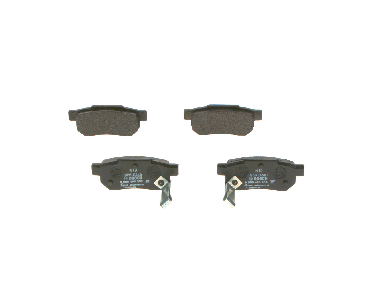 BOSCH 0 986 495 256 Bremsbelagsatz, Scheibenbremse