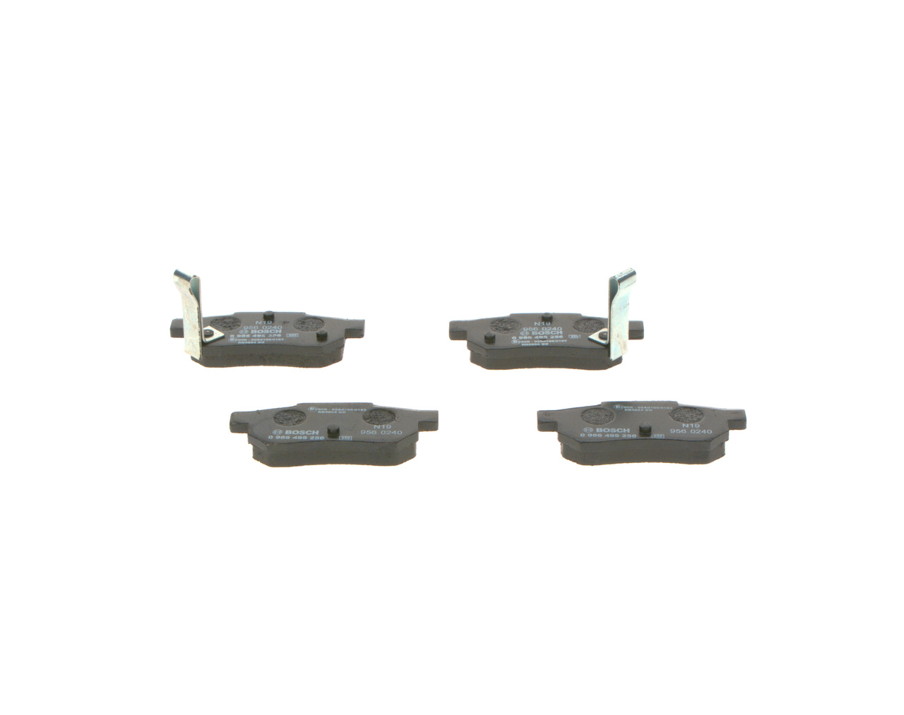BOSCH 0 986 495 256 Bremsbelagsatz, Scheibenbremse