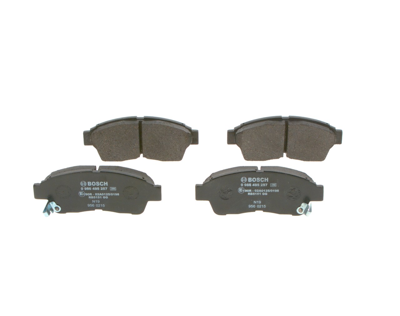 BOSCH 0 986 495 257 Bremsbelagsatz, Scheibenbremse