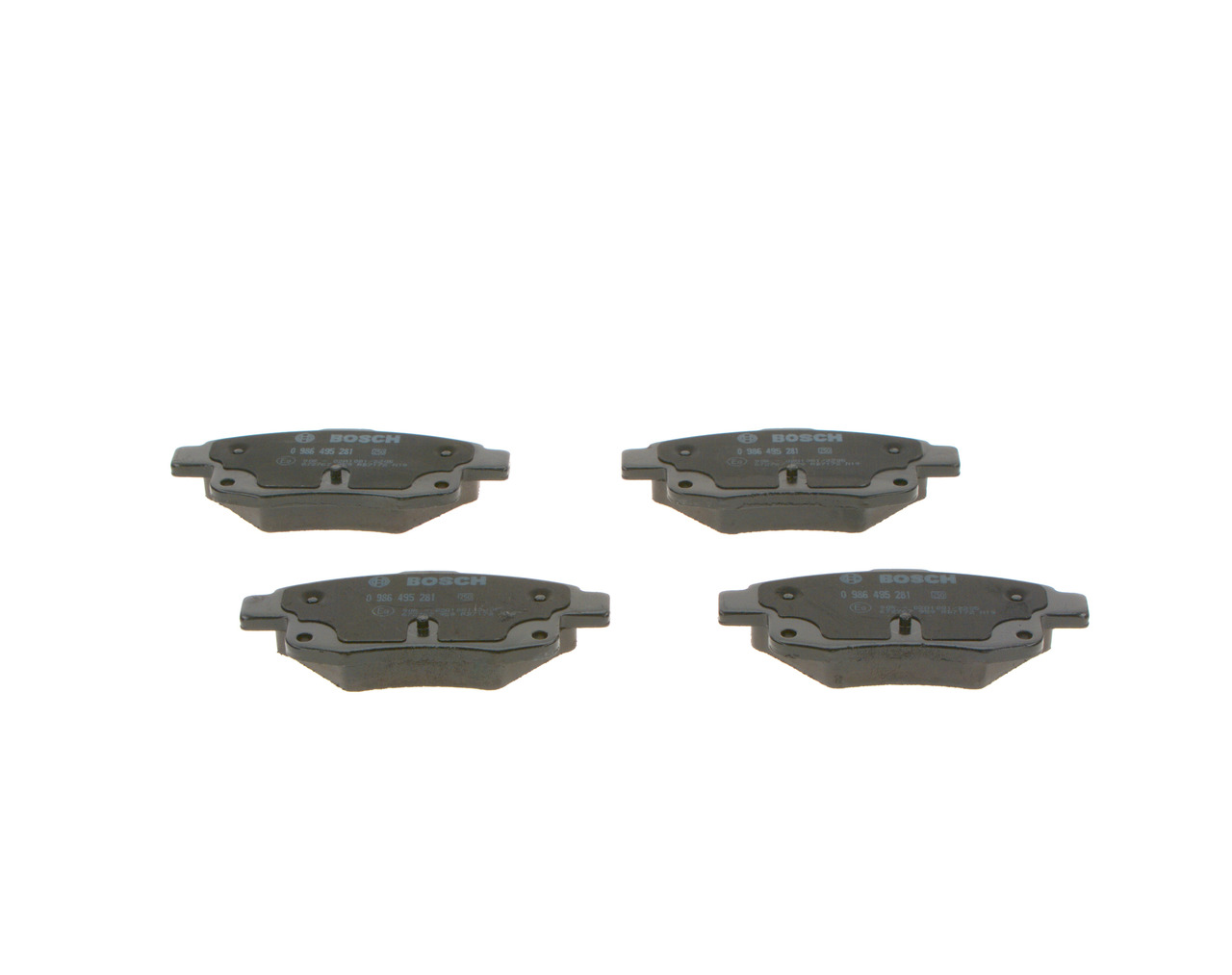 BOSCH 0 986 495 281 Bremsbelagsatz, Scheibenbremse