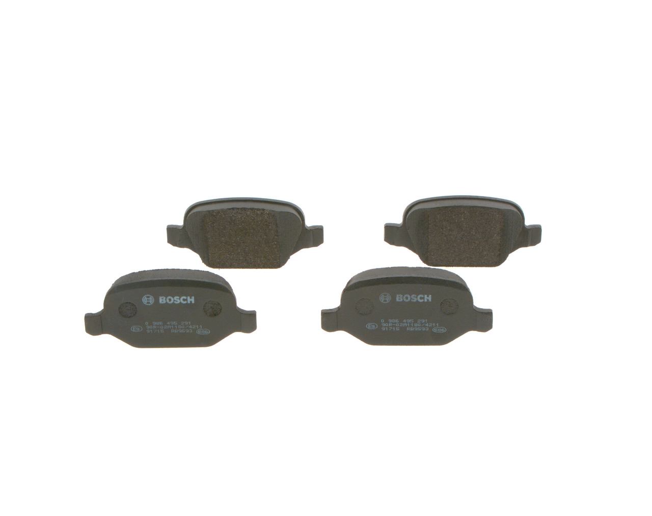 BOSCH 0 986 495 291 Bremsbelagsatz, Scheibenbremse