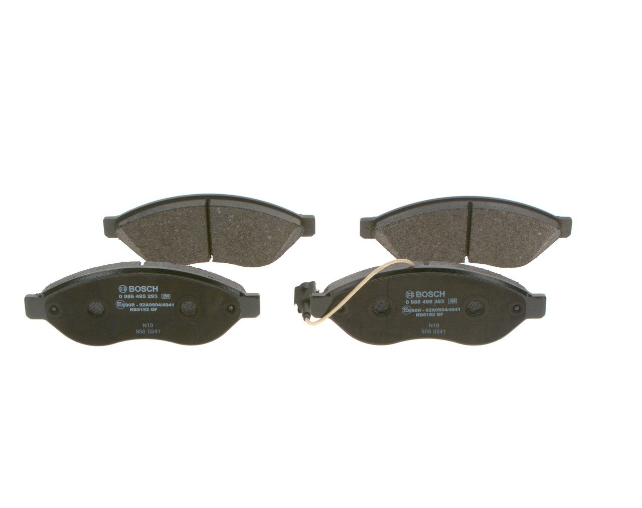 BOSCH 0 986 495 293 Bremsbelagsatz, Scheibenbremse