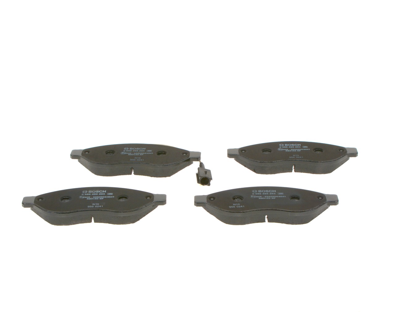 BOSCH 0 986 495 293 Bremsbelagsatz, Scheibenbremse