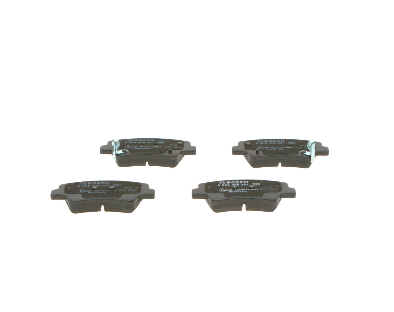 BOSCH 0 986 495 351 Bremsbelagsatz, Scheibenbremse