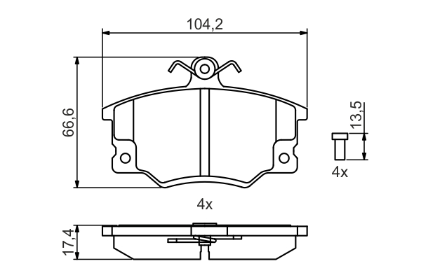 BOSCH 0 986 495 465 Brake...