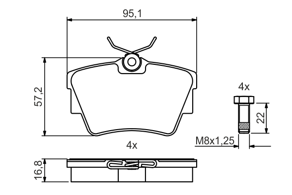 BOSCH 0 986 495 487 Brake...