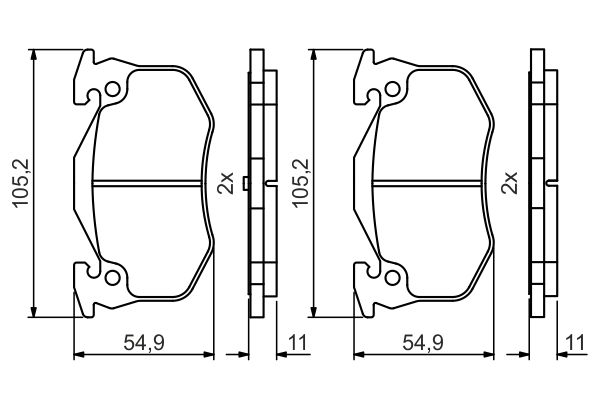 BOSCH 0 986 495 492 Brake...