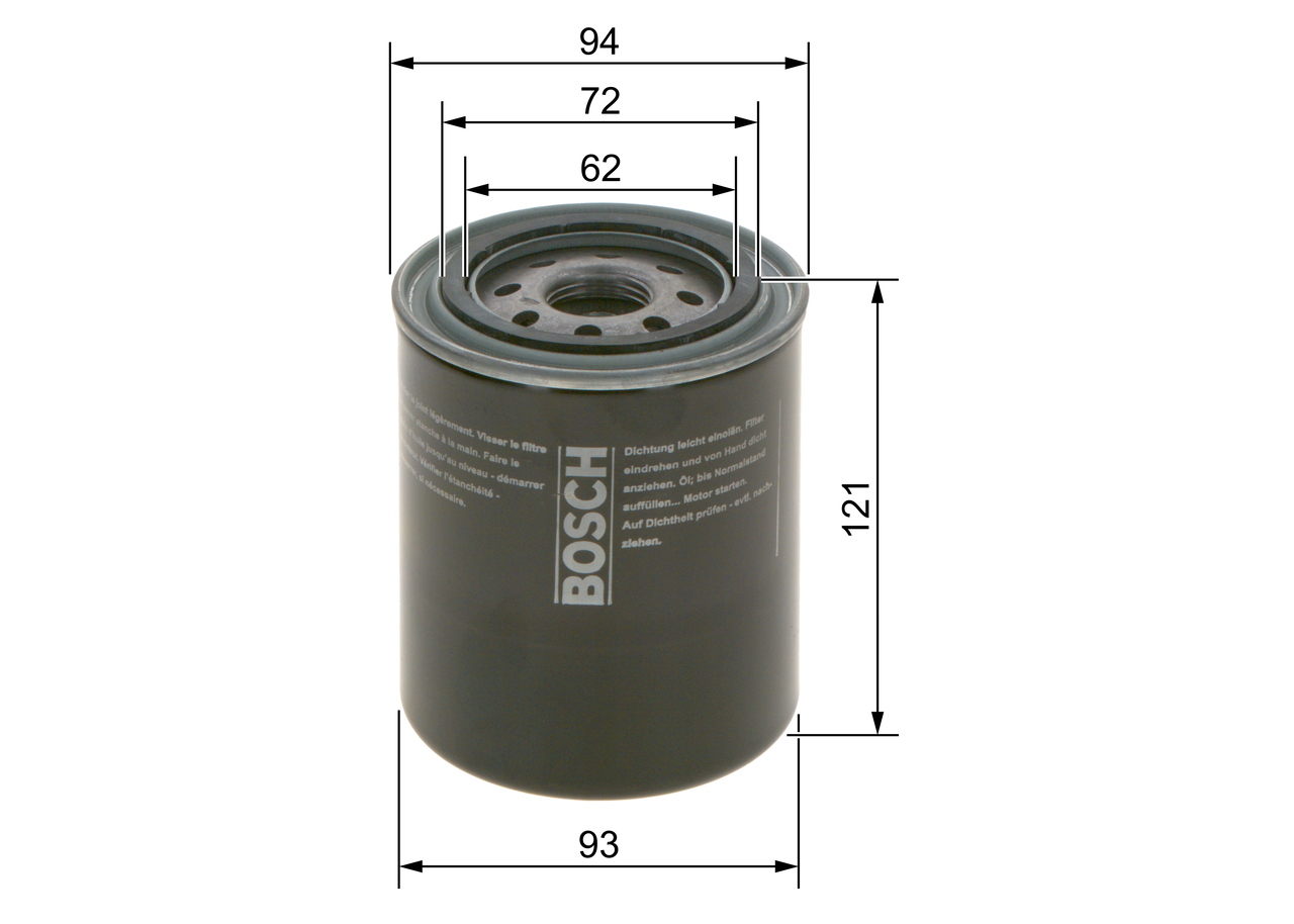 BOSCH 0 986 4B7 060 Ölfilter