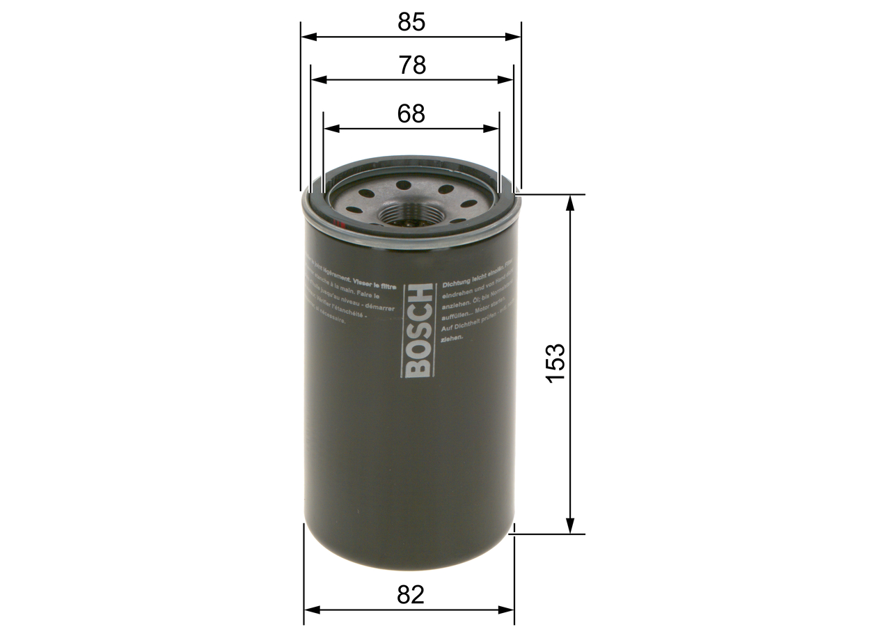 BOSCH 0 986 4B7 071 Ölfilter