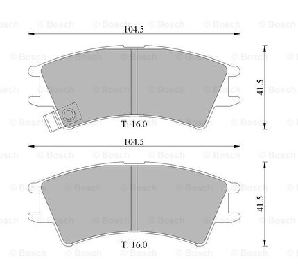 BOSCH 0 986 505 098 Brake...