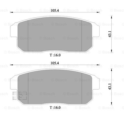 BOSCH 0 986 505 407 Brake...