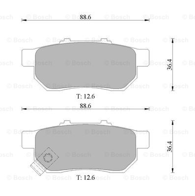 BOSCH 0 986 505 639 Brake...