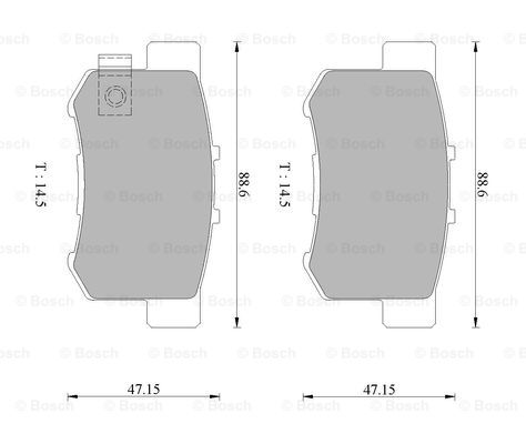 BOSCH 0 986 505 694 Brake...