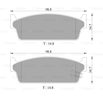 BOSCH 0 986 505 790 Brake...