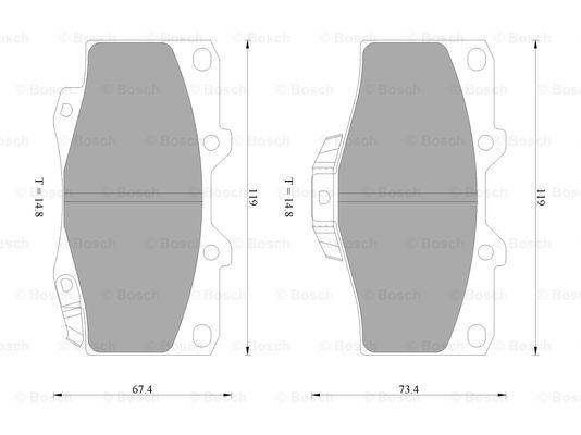 BOSCH 0 986 505 798 Brake...