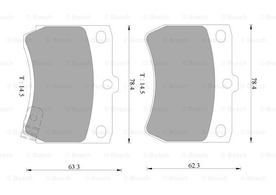 BOSCH 0 986 505 930 Brake...