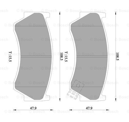 BOSCH 0 986 505 966 Brake...