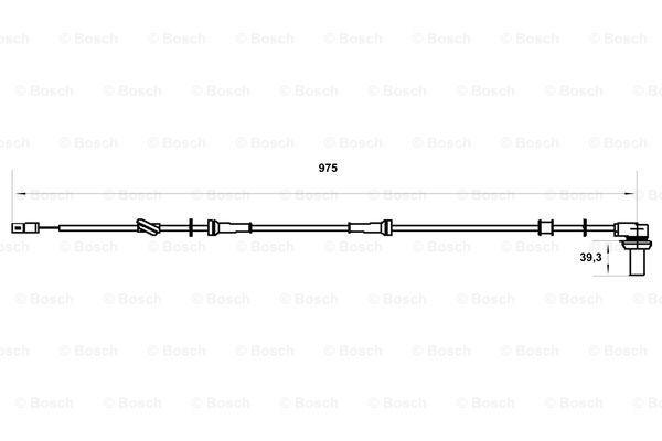 BOSCH 0 986 594 005 Sensore, N° giri ruota