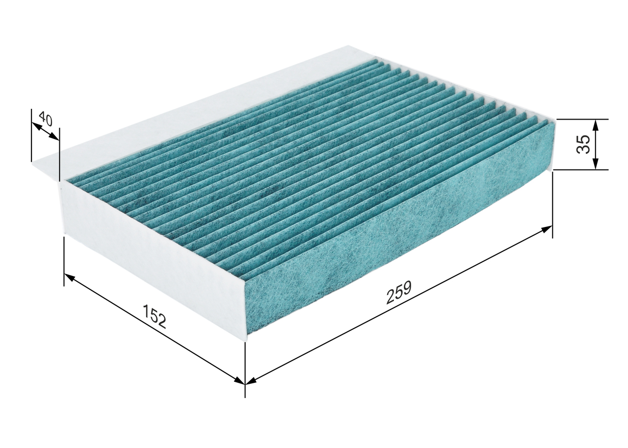 BOSCH 0 986 628 534 FILTER+ Filter, Innenraumluft