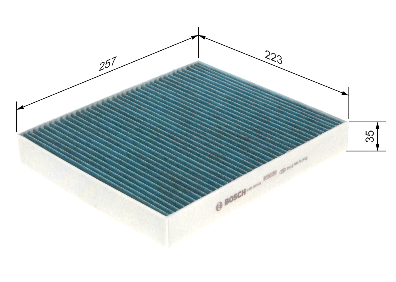 BOSCH 0 986 628 539 FILTER+ Filter, Innenraumluft